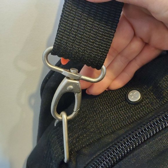 Vintage 90s Champion 16" Boarding‎ Travel Bag Black Weekender Gym Bag - Picture 9 of 12